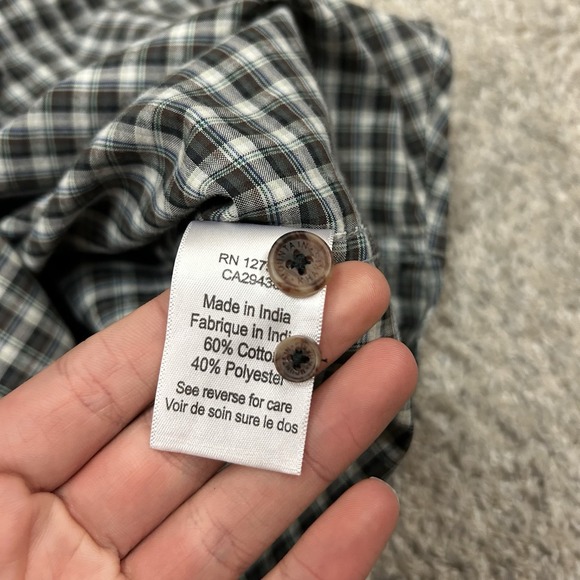 Mountain Khakis Spalding Gingham Long Sleeve Button Down Shirt Mens Medium - Picture 9 of 11